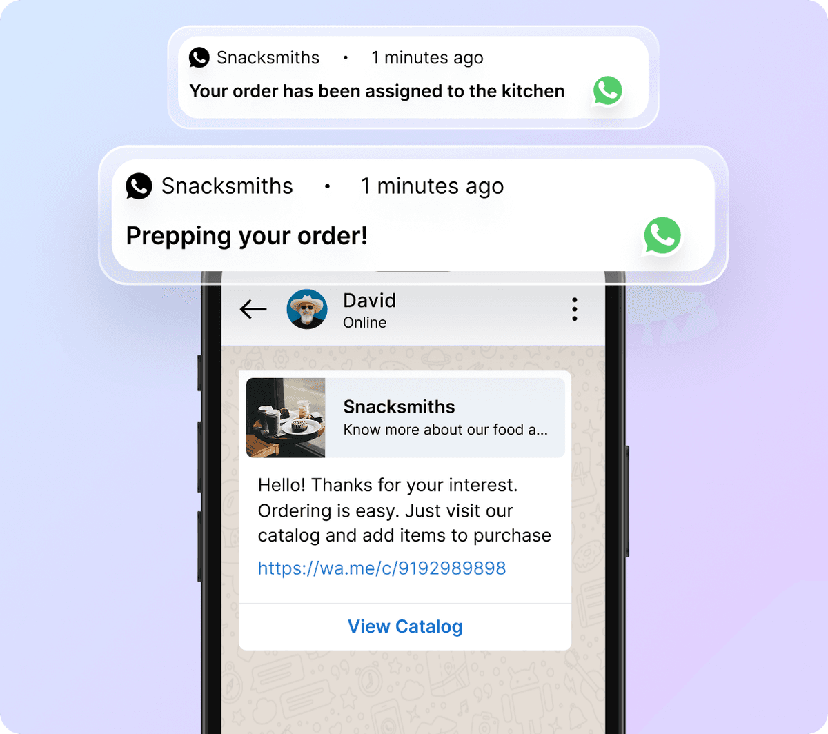 Order and delivery management hub