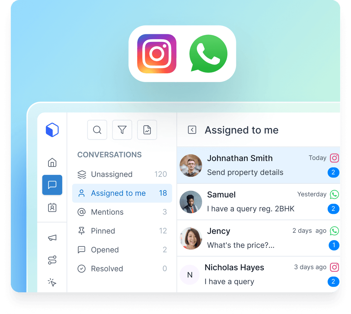 Every inquiry gets an instant response — on both WhatsApp and Instagram