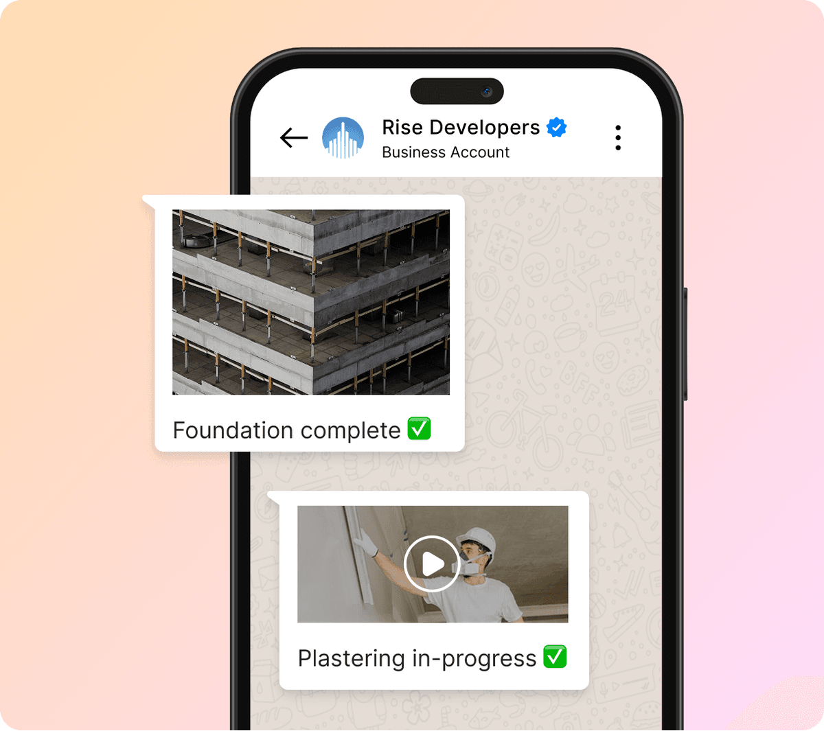 Construction progress reaches buyers without manual effort