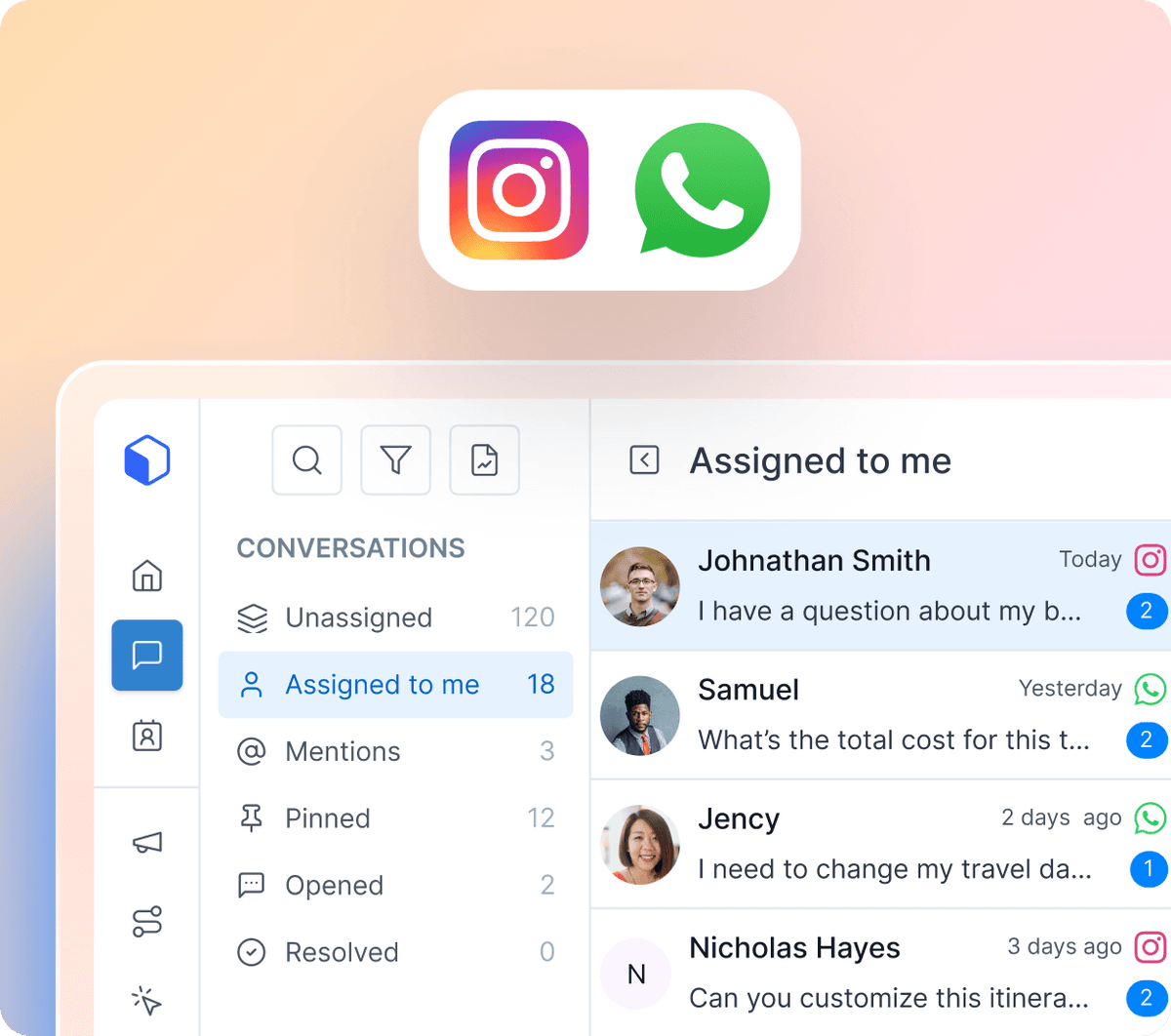Seamless traveler context and team collaboration