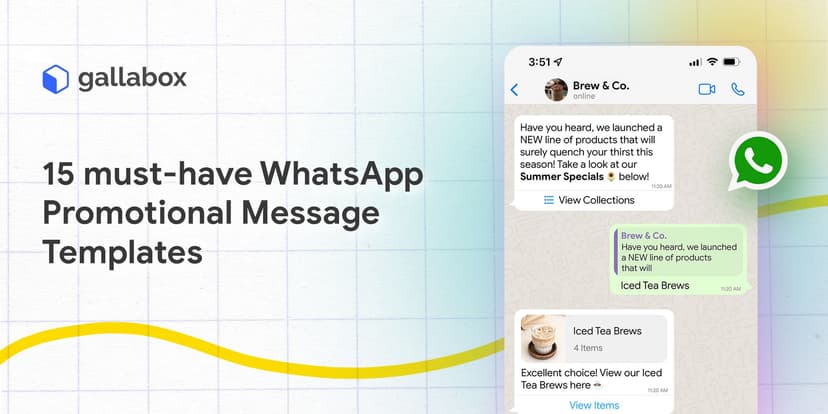 15 WhatsApp Promotional Message Templates to Grow Your Sales | Gallabox ...